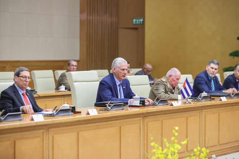 Bí thư Thứ nhất, Chủ tịch nước Cuba Miguel Diaz Canel hội kiến Thủ tướng Chính phủ Phạm Minh Chính- Ảnh 5.