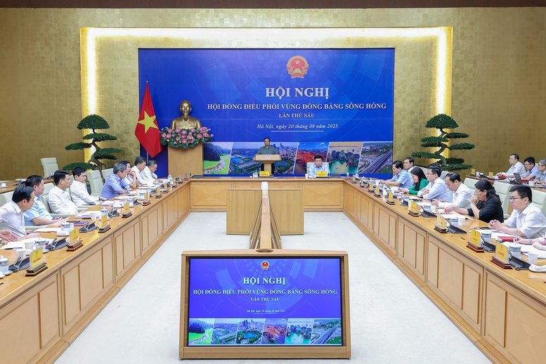 Thủ tướng chủ trì Hội nghị lần thứ 6 Hội đồng điều phối vùng Đồng bằng sông Hồng- Ảnh 2.