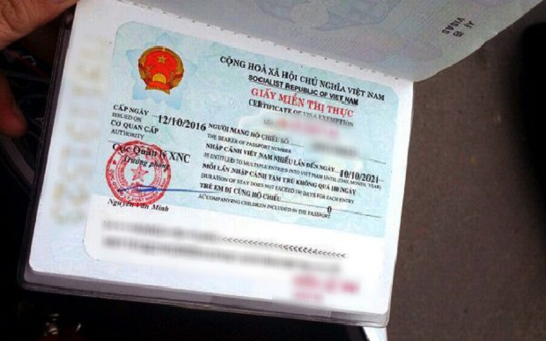 Giảm thời gian cấp Giấy miễn thị thực xuống còn 1 ngày