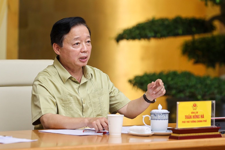 Phó Thủ tướng Trần Hồng Hà phát biểu tại phiên họp - Ảnh: VGP/Nhật Bắc
