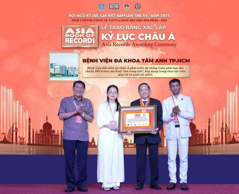 Lần đầu tiên Việt Nam được công nhận kỷ lục châu Á trong lĩnh vực IVF- Ảnh 1.