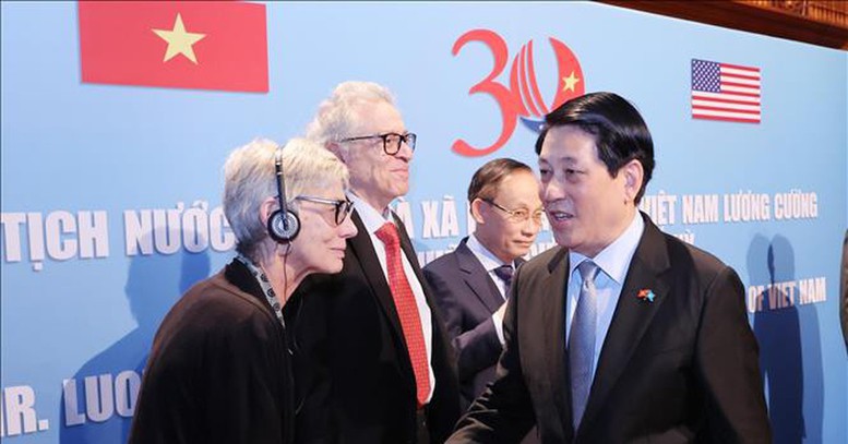 Chủ tịch nước Lương Cường: Việt Nam luôn trân trọng tình cảm của nhân dân yêu chuộng hòa bình Mỹ