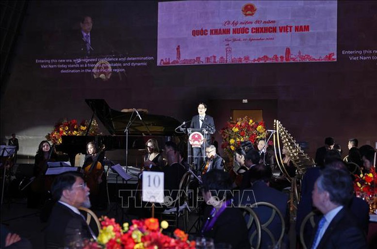 Chủ tịch nước Lương Cường chủ trì chiêu đãi kỷ niệm 80 năm Quốc khánh Việt Nam tại Hoa Kỳ- Ảnh 2.