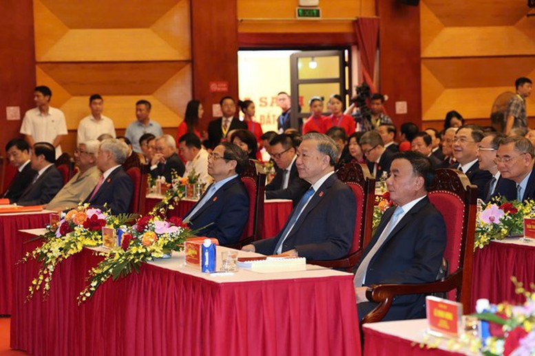 Tổng Bí thư Tô Lâm, Thủ tướng Phạm Minh Chính dự phiên khai mạc Đại hội Đảng bộ MTTQ, các đoàn thể Trung ương- Ảnh 4.