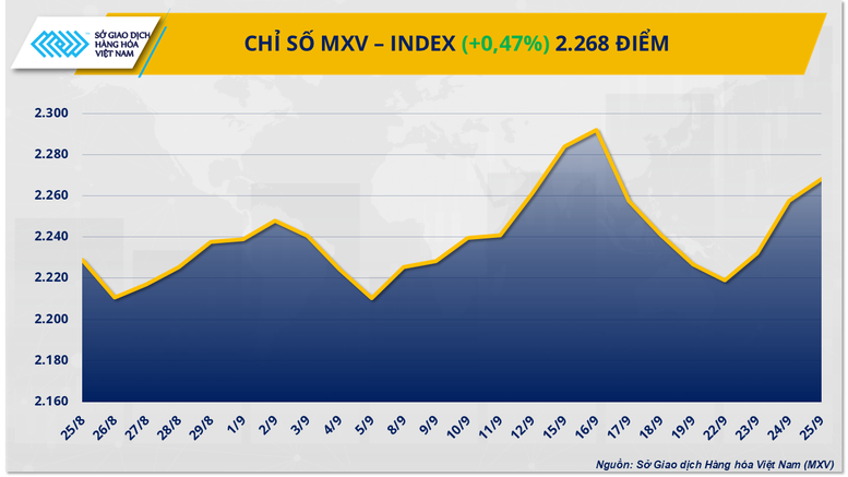 THỊ TRƯỜNG HÀNG HÓA: Lực mua áp đảo, MXV-Index xanh phiên thứ ba liên tiếp- Ảnh 1.