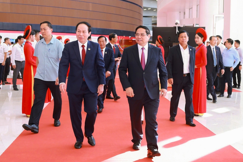Thủ tướng Phạm Minh Chính dự và chỉ đạo Đại hội Đảng bộ thành phố Hải Phòng lần thứ I- Ảnh 1.