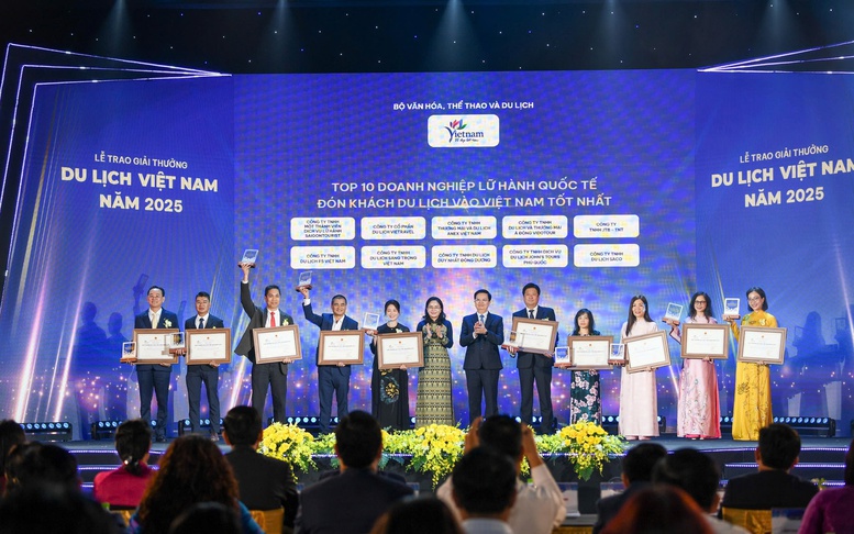 Giải thưởng Du lịch Việt Nam 2025: Vinh danh 113 doanh nghiệp, đơn vị tiêu biểu trong lĩnh vực du lịch