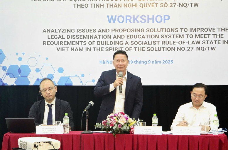 Hoàn thiện thể chế phổ biến, giáo dục pháp luật đáp ứng yêu cầu xây dựng nhà nước pháp quyền- Ảnh 1.