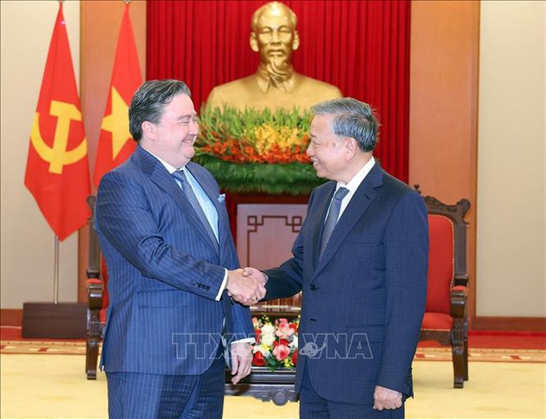 Tổng Bí thư Tô Lâm tiếp Đại sứ Hoa Kỳ Marc Knapper- Ảnh 2.