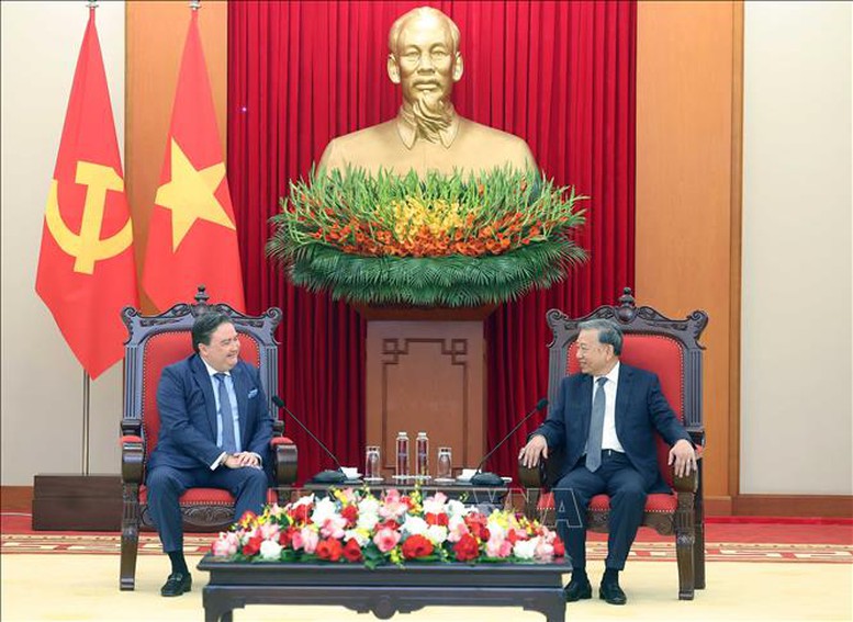 Tổng Bí thư Tô Lâm tiếp Đại sứ Hoa Kỳ Marc Knapper- Ảnh 4.