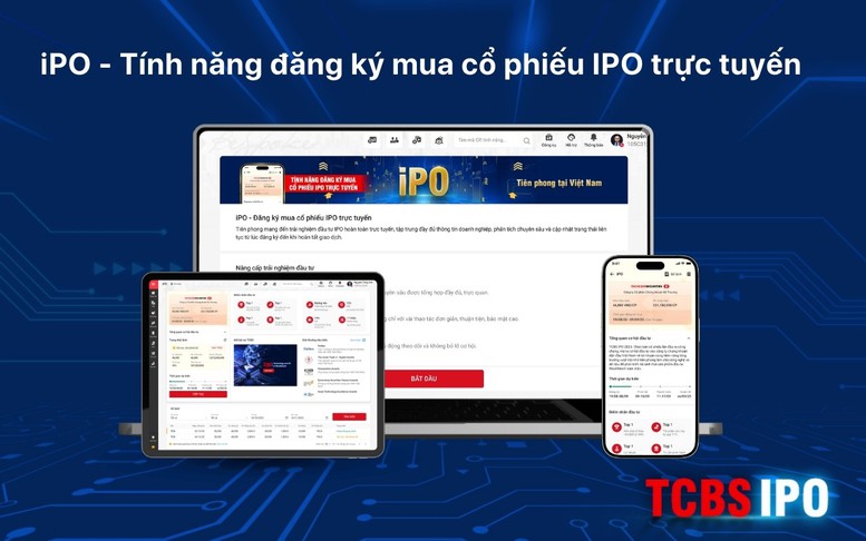 Đăng ký IPO TCBS trực tuyến: Quy trình nhanh gọn, minh bạch- Ảnh 1.