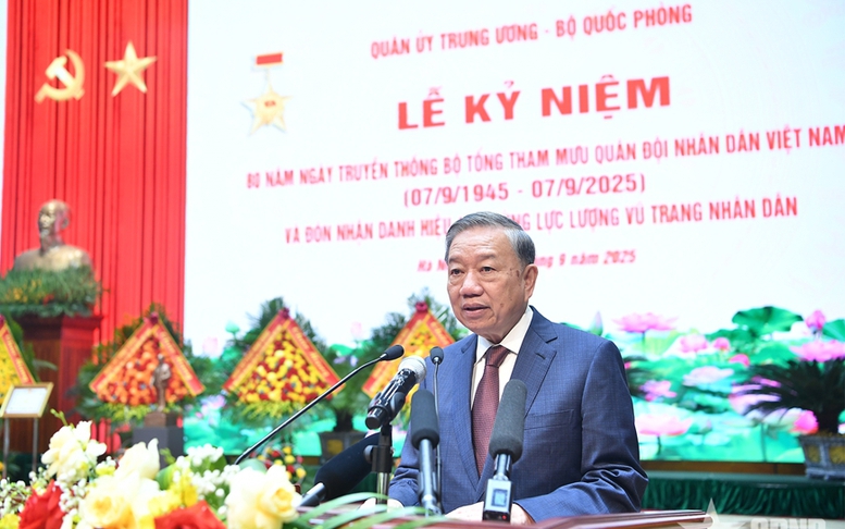 Phát biểu của Tổng Bí thư Tô Lâm tại Lễ kỷ niệm 80 năm Ngày truyền thống Bộ Tổng Tham mưu QĐND Việt Nam