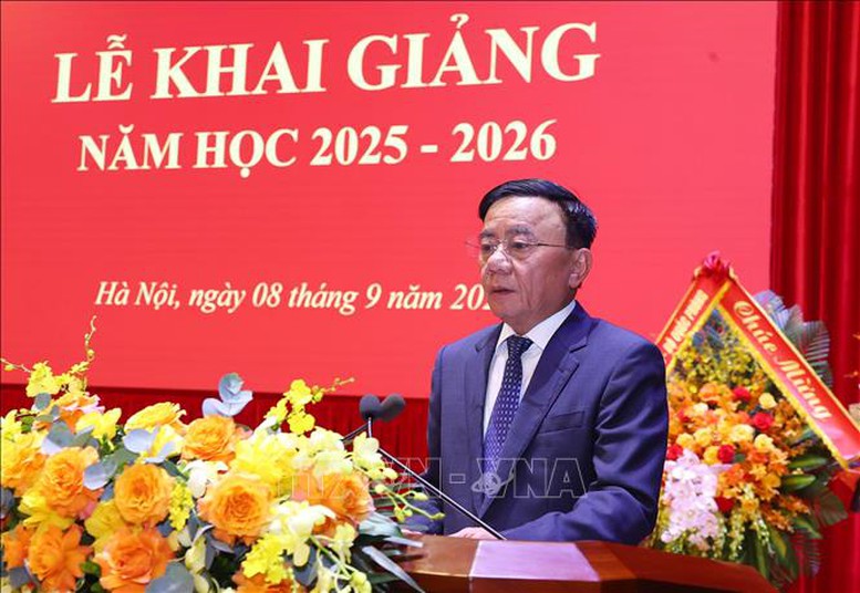 Thường trực Ban Bí thư Trần Cẩm Tú dự khai giảng năm học mới của Học viện Chính trị quốc gia Hồ Chí Minh- Ảnh 2.
