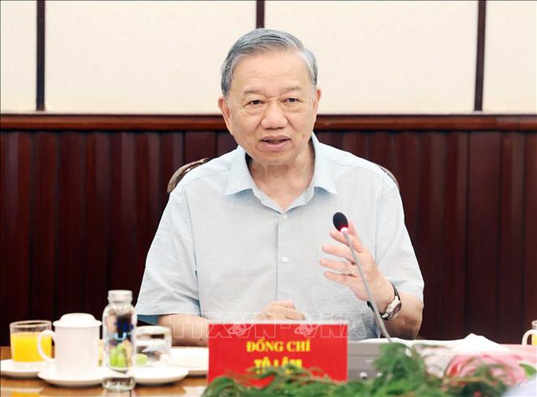 Tổng Bí thư Tô Lâm chủ trì cuộc họp về triển khai Nghị quyết số 71-NQ/TW- Ảnh 1.