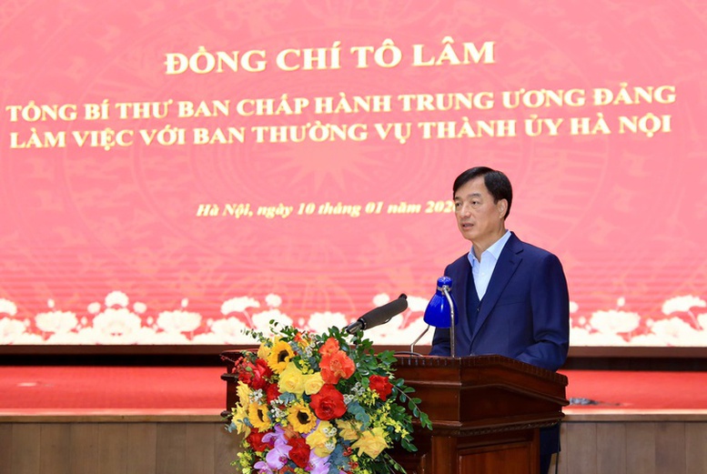 Tổng Bí thư Tô Lâm làm việc với Hà Nội về quy hoạch tổng thể Thủ đô tầm nhìn 100 năm- Ảnh 2.