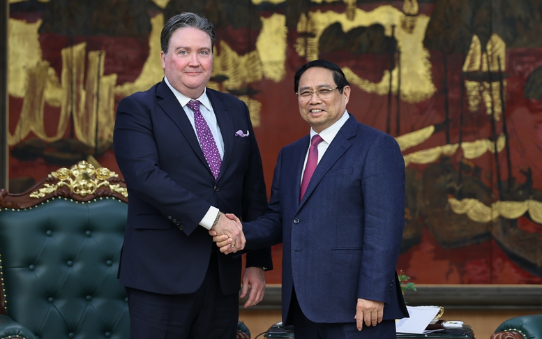 Thủ tướng Phạm Minh Chính tiếp Đại sứ Hoa Kỳ Marc Knapper
