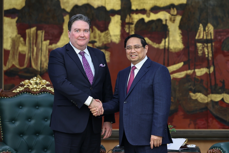 Thủ tướng Phạm Minh Chính tiếp Đại sứ Hoa Kỳ Marc Knapper- Ảnh 1.