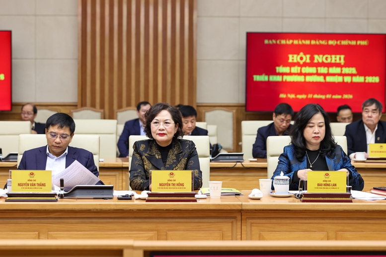 Đồng chí Phạm Minh Chính chủ trì Hội nghị tổng kết năm 2025, triển khai nhiệm vụ năm 2026 của Đảng ủy Chính phủ- Ảnh 5.