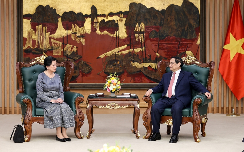 Thủ tướng Phạm Minh Chính tiếp Đại sứ Campuchia Chea Kimtha