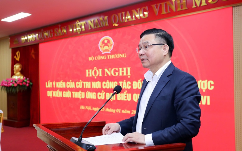 Giới thiệu Quyền Bộ trưởng Bộ Công Thương Lê Mạnh Hùng ứng cử đại biểu Quốc hội khóa XVI