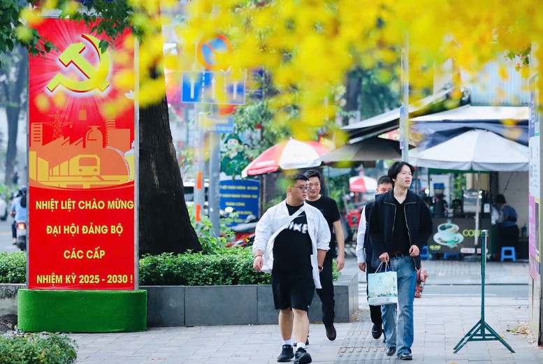 Rực rỡ cờ, hoa ch&agrave;o mừng Đại hội XIV của Đảng- Ảnh 10.
