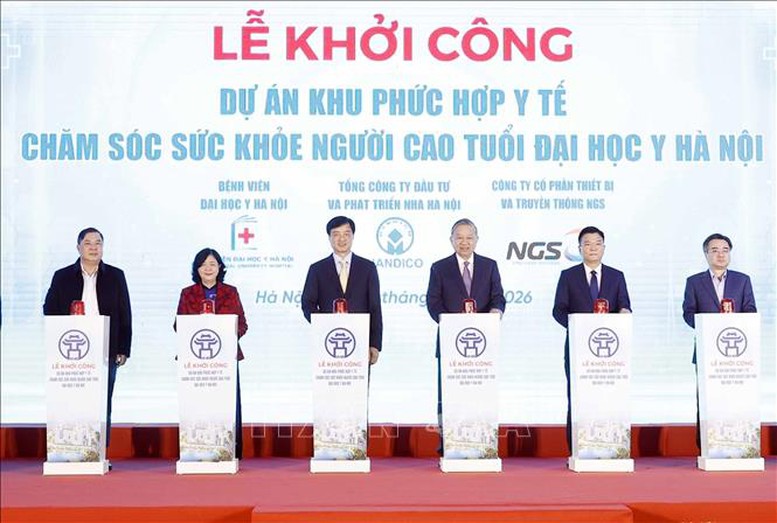 Tổng Bí thư Tô Lâm dự khởi công Dự án Khu phức hợp Y tế-Chăm sóc sức khỏe người cao tuổi