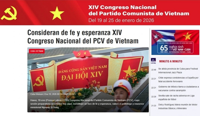 Đại hội Đảng lần thứ XIV thu hút sự quan tâm của các hãng thông tấn toàn cầu- Ảnh 2.