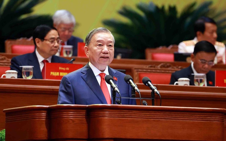 Khai mạc Đại hội XIV: Tổng Bí thư Tô Lâm trình bày Báo cáo về các văn kiện trình Đại hội XIV Đảng Cộng sản Việt Nam