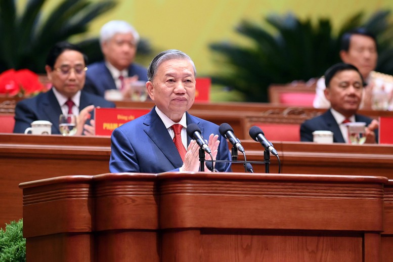 Diễn văn của Tổng Bí thư Tô Lâm tại phiên bế mạc Đại hội đại biểu toàn quốc lần thứ XIV của Đảng Cộng sản Việt Nam- Ảnh 1.