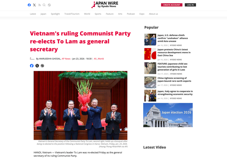 Truyền thông quốc tế lan tỏa những thông điệp lớn của Đại hội XIV của Đảng- Ảnh 1. Truyền thông quốc tế lan tỏa những thông điệp lớn của Đại hội XIV của Đảng- Ảnh 1.