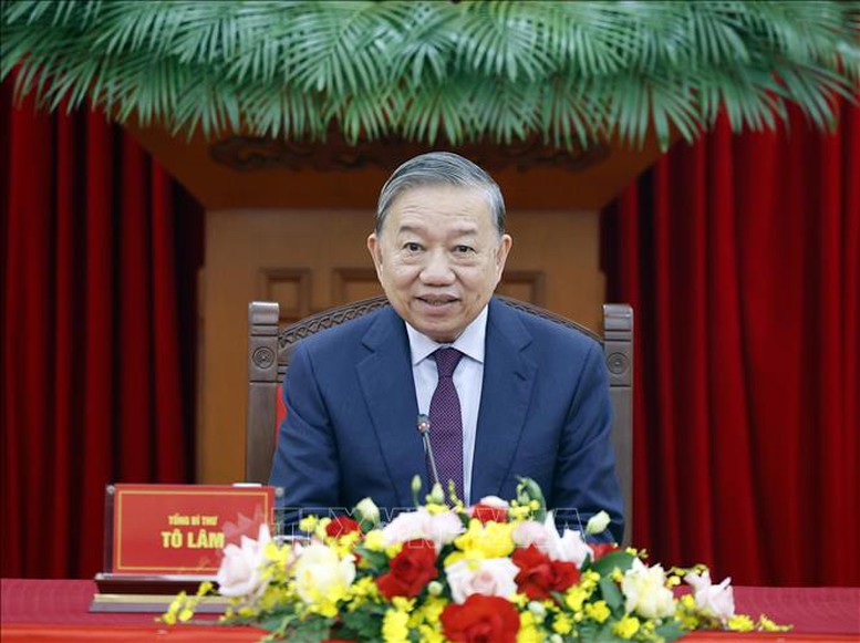 Tổng thống Liên bang Nga Vladimir Putin điện đàm với Tổng Bí thư Tô Lâm chúc mừng thành công Đại hội Đảng lần thứ XIV- Ảnh 1.