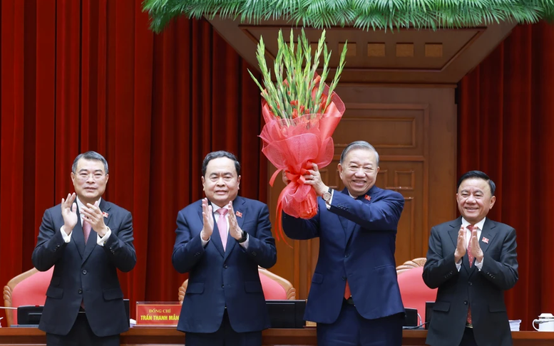 Tổng Bí thư Đảng Lao động Triều Tiên Kim Jong Un chúc mừng Tổng Bí thư Tô Lâm