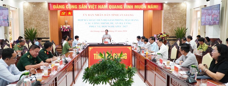 An Giang tăng tốc giải phóng mặt bằng phục vụ Hội nghị Thượng đỉnh APEC 2027- Ảnh 1. An Giang tăng tốc giải phóng mặt bằng phục vụ Hội nghị Thượng đỉnh APEC 2027- Ảnh 1.