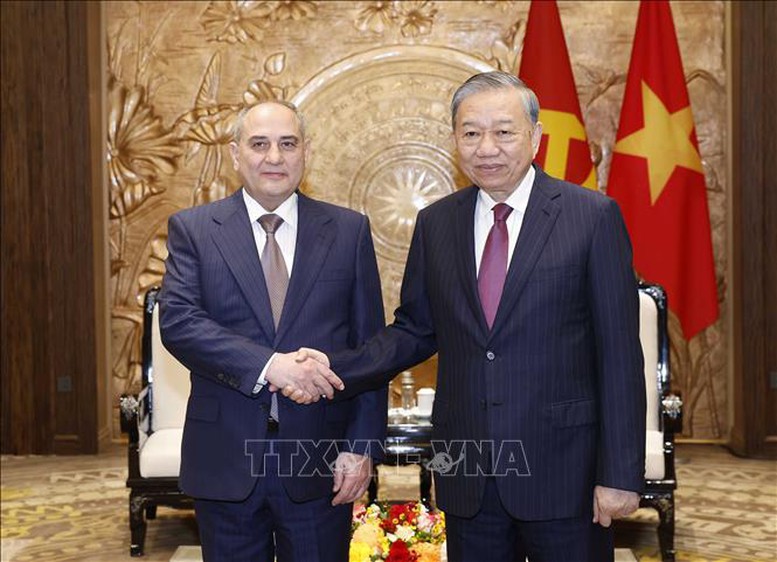 Tổng Bí thư Tô Lâm tiếp Đoàn đại biểu Đảng Azerbaijan Mới- Ảnh 1.