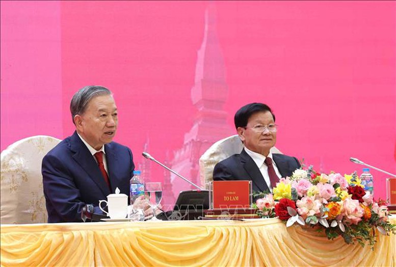 Tổng Bí thư, Chủ tịch nước Lào thông tin về Đại hội XII của Đảng Nhân dân Cách mạng Lào- Ảnh 3.