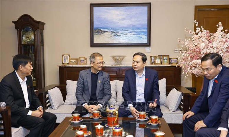 Chủ tịch Quốc hội Trần Thanh Mẫn thăm, tri ân nguyên lãnh đạo Đảng, Nhà nước- Ảnh 3.