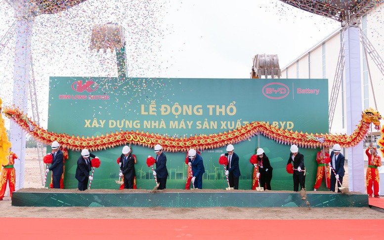 Động thổ xây dựng nhà máy sản xuất pin ô tô điện trị giá 130 triệu USD tại TP Huế