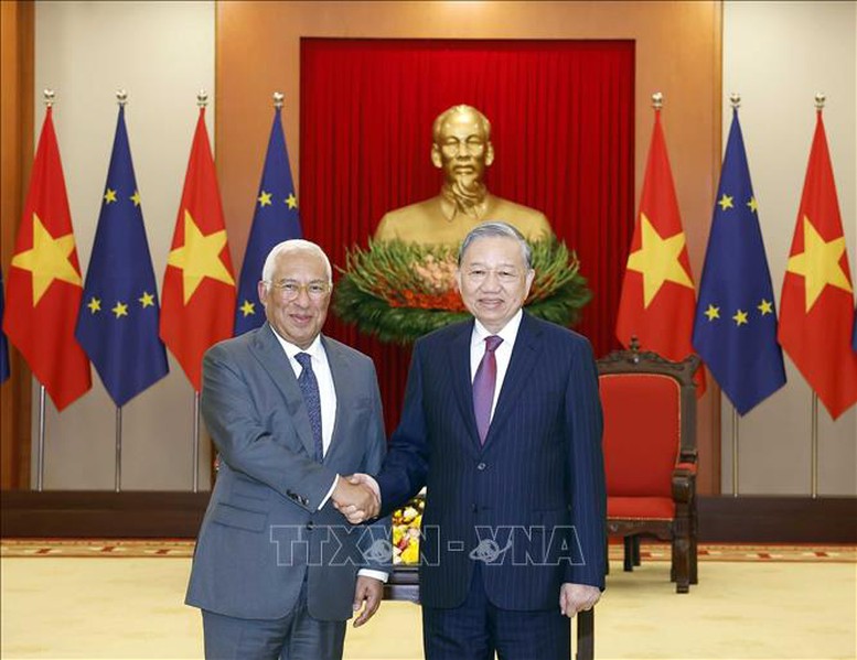 Tổng Bí thư Tô Lâm tiếp Chủ tịch Hội đồng châu Âu