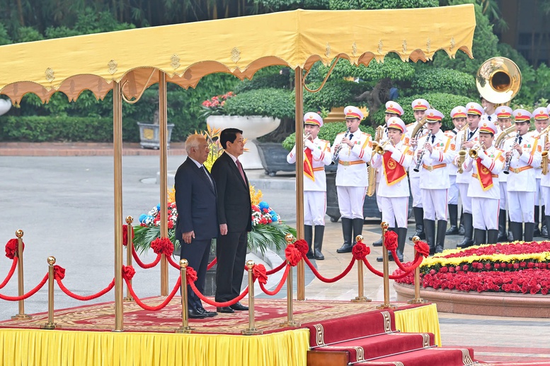 Chủ tịch nước Lương Cường chủ trì Lễ đón Chủ tịch Hội đồng châu Âu- Ảnh 2.