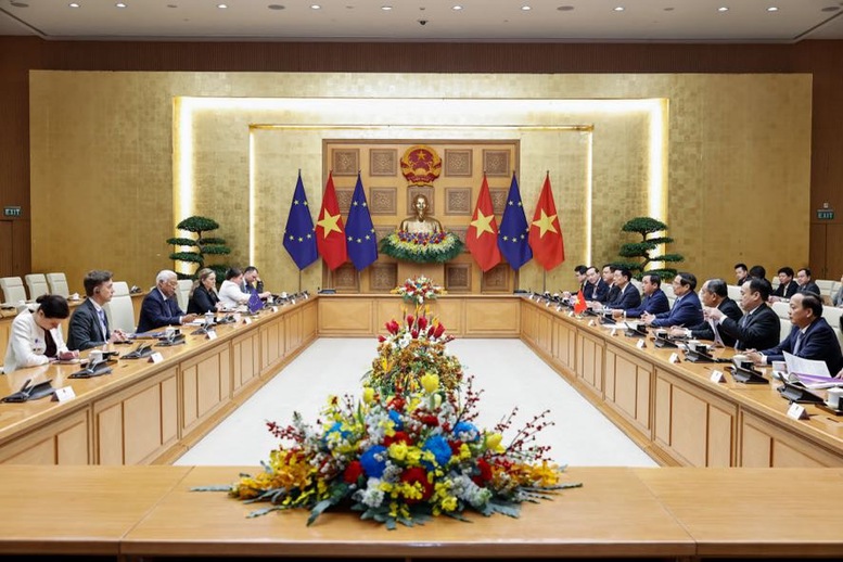 Thủ tướng: Chuyến thăm Việt Nam của Chủ tịch Hội đồng châu Âu là thông điệp thúc đẩy xu thế hợp tác- Ảnh 7.