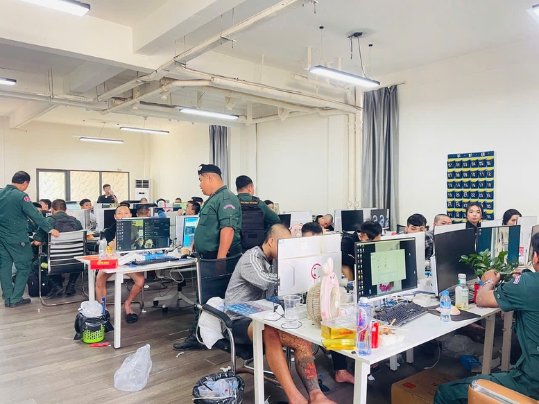 Triệt phá băng nhóm lừa đảo xuyên quốc gia tại Campuchia- Ảnh 1.