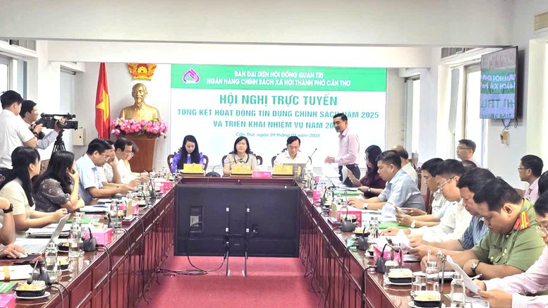 Ngân hàng CSXH Cần Thơ khẳng định vai trò trụ cột an sinh sau hợp nhất- Ảnh 1.