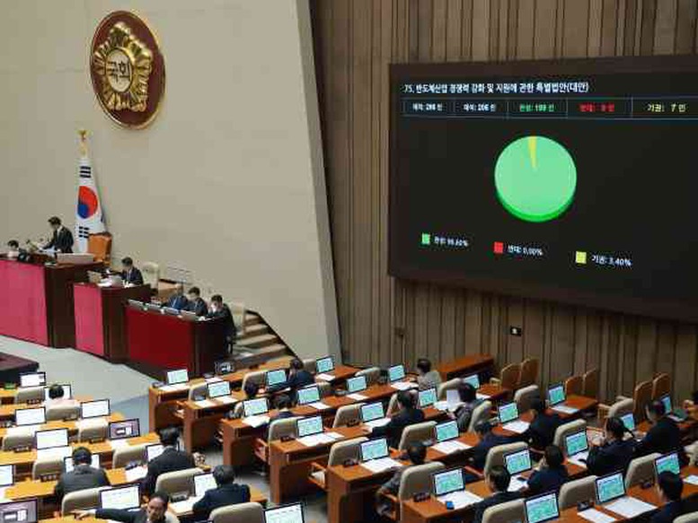 Quốc hội Hàn Quốc thông qua luật đặc biệt hỗ trợ ngành chip bán dẫn- Ảnh 1.