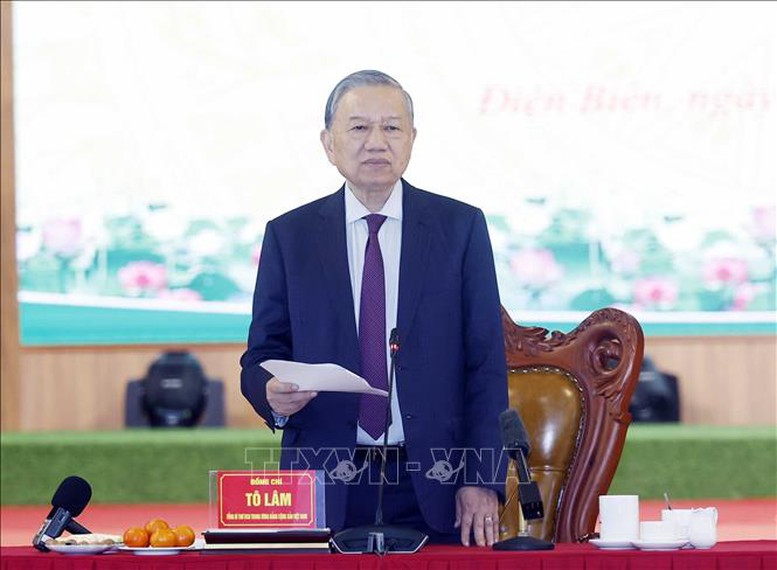 Tổng Bí thư Tô Lâm: Tiếp tục đoàn kết, quyết tâm hành động, xây dựng Điện Biên phát triển nhanh, bền vững hơn- Ảnh 1.