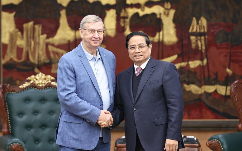 Thủ tướng Phạm Minh Chính tiếp Chủ tịch tập đoàn kinh tế tư nhân lớn nhất của Nga