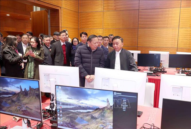 Thường trực Ban Bí thư Trần Cẩm Tú kiểm tra công tác chuẩn bị Đại hội XIV của Đảng- Ảnh 3.