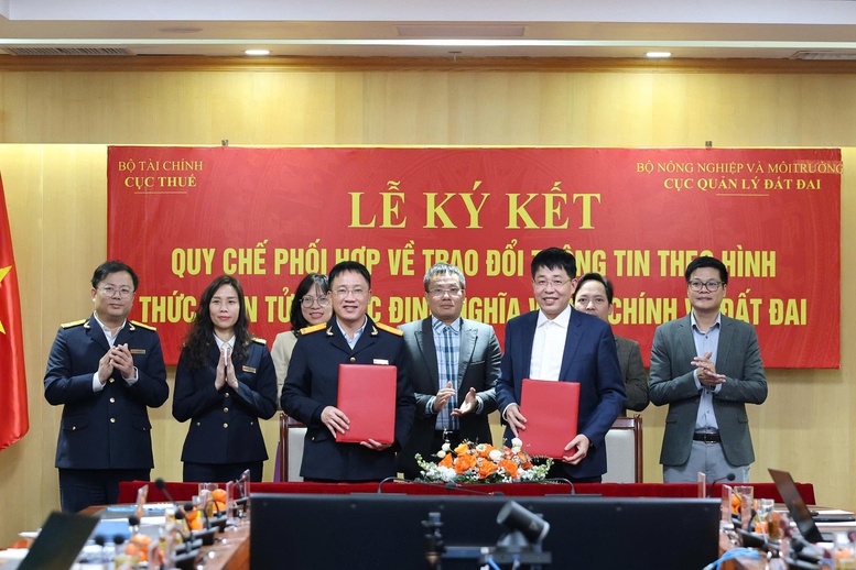 Liên thông dữ liệu điện tử trong xác định nghĩa vụ tài chính về đất đai- Ảnh 1.