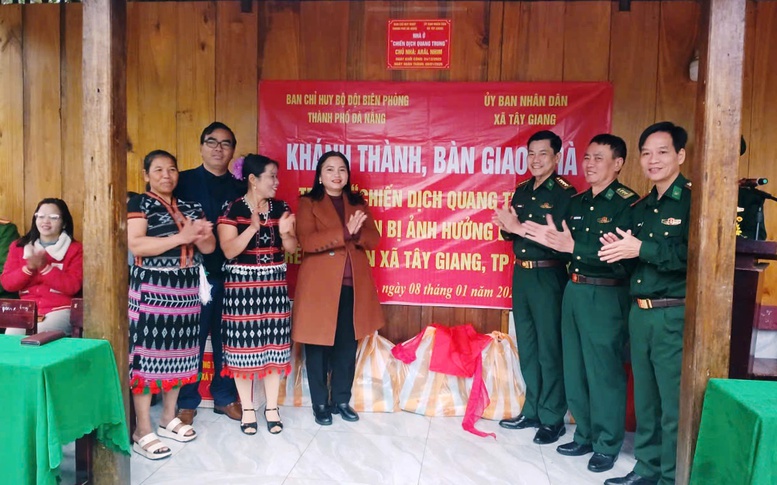 Bộ đội biên phòng Đà Nẵng hoàn thành 'Chiến dịch Quang Trung', bàn giao nhà cho các hộ dân vùng biên giới