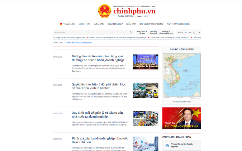 Điểm tựa thông tin của cộng đồng doanh nghiệp Việt Nam