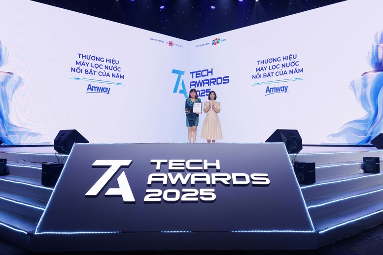 Amway nhận giải thưởng 'Thương hiệu Máy lọc nước nổi bật của năm' tại Tech Awards 2025- Ảnh 1.